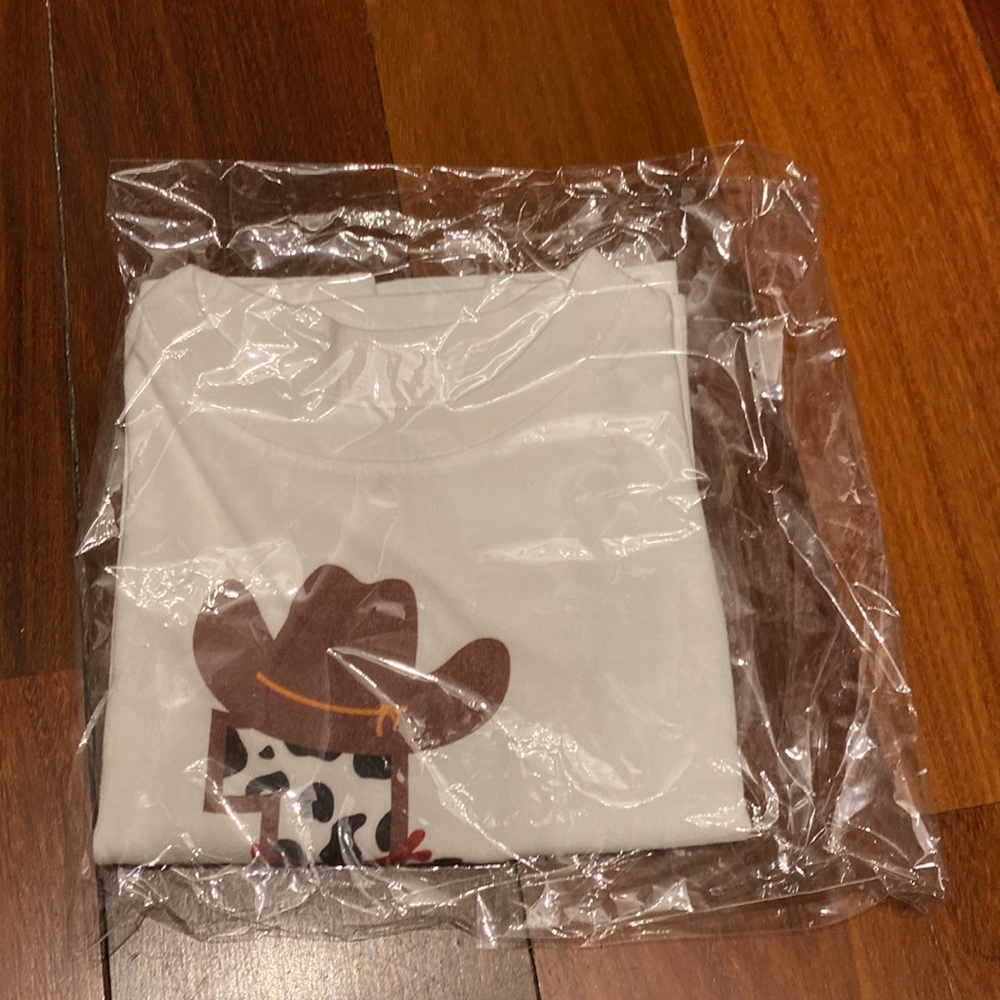 New Boys Cowboy 1st Birthday Shirt “James” size 6-12 month - Picture 2 of 2